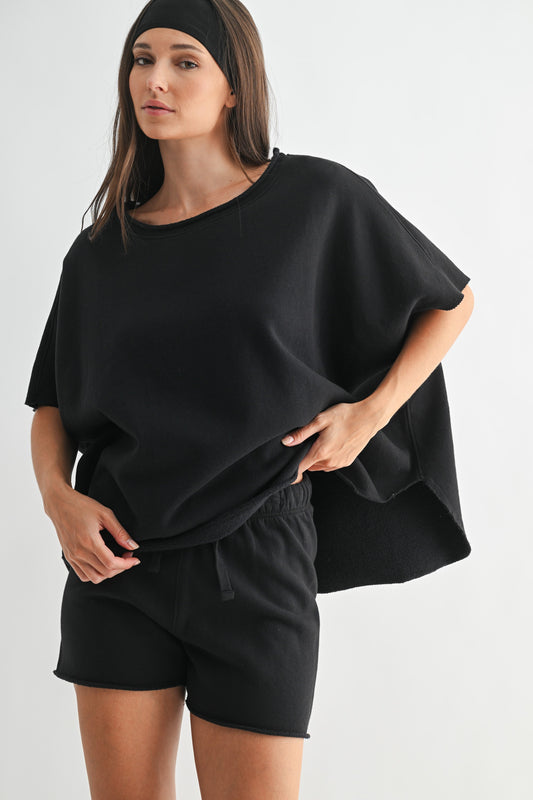 All Day Lounge Luxury Top | Black (COMING SOON)