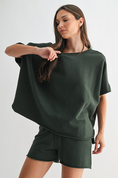 All Day Lounge Luxury Top | Deep Forest