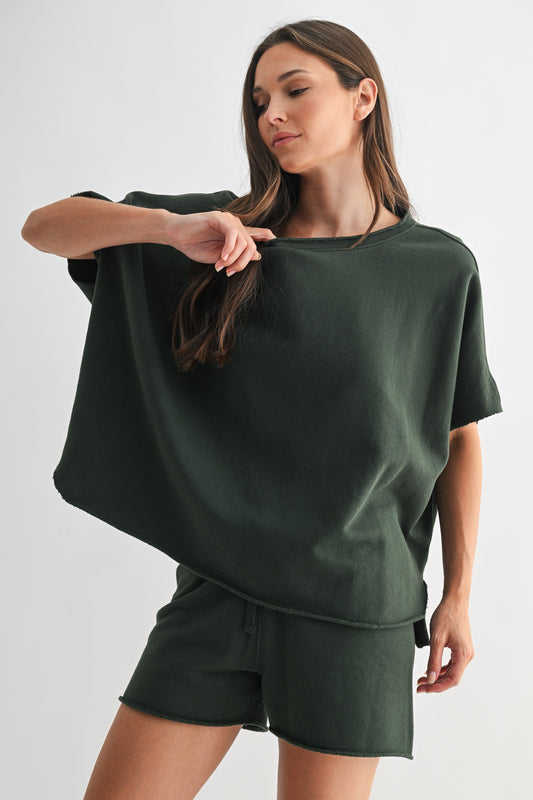 All Day Lounge Luxury Top | Deep Forest