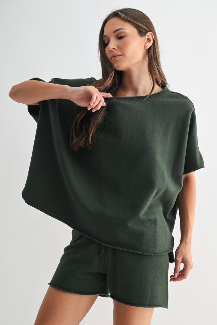 All Day Lounge Luxury Top | Deep Forest