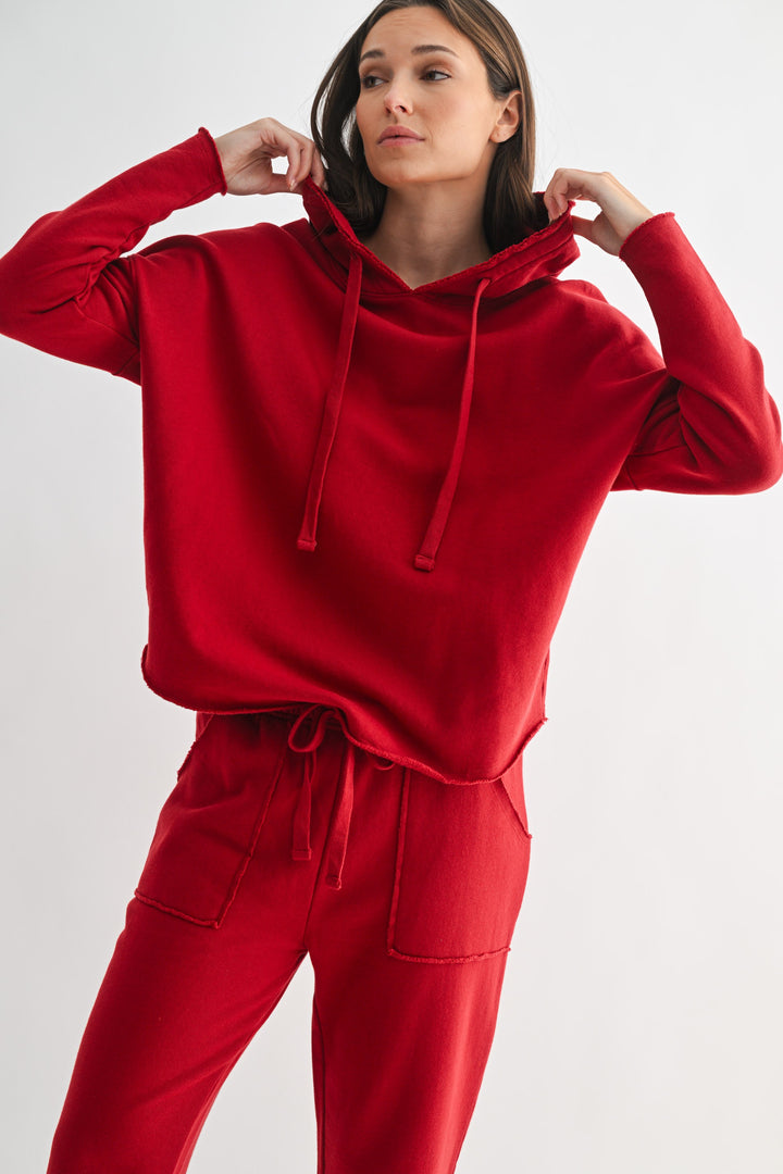 All Day Lounge Luxury Hoodie | Garnet Red (COMING SOON)