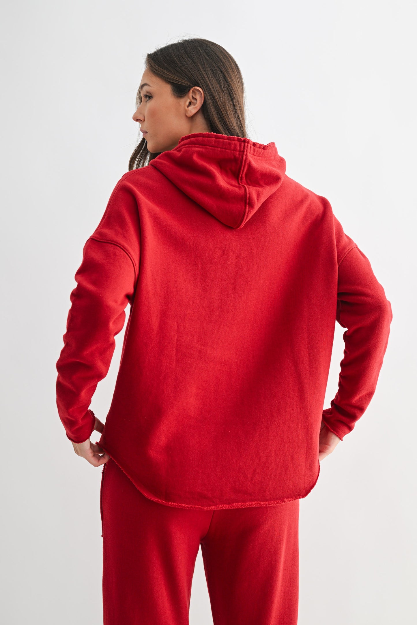 All Day Lounge Luxury Hoodie | Garnet Red (COMING SOON)