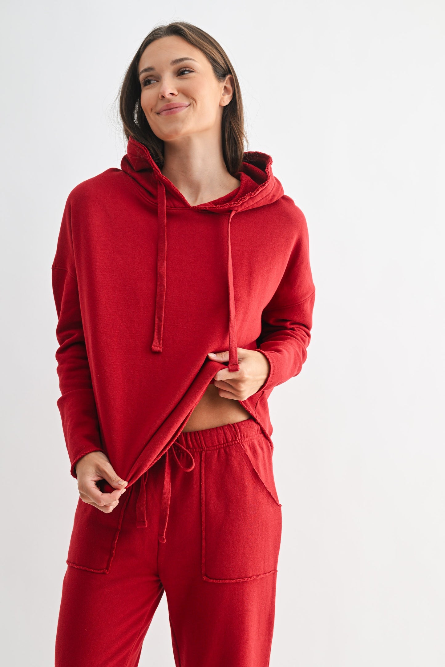All Day Lounge Luxury Hoodie | Garnet Red (COMING SOON)