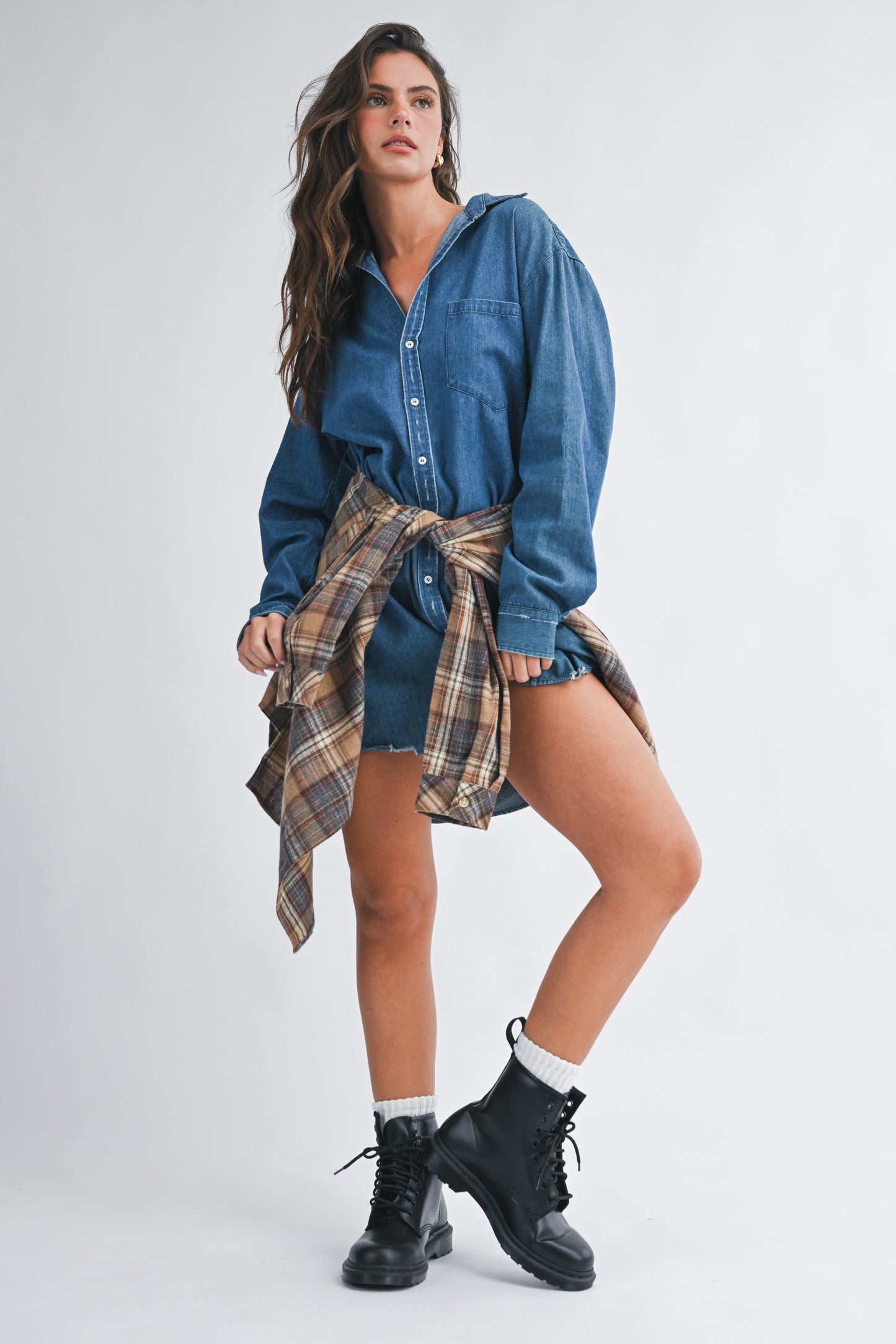 Darling Days Denim Shirt Dress (COMING SOON)