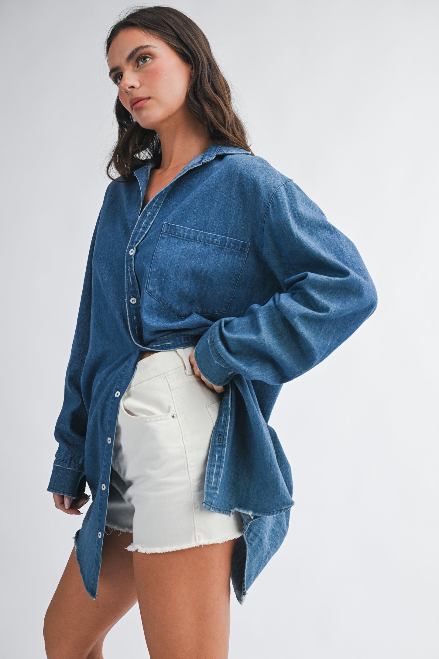 Darling Days Denim Shirt Dress (COMING SOON)