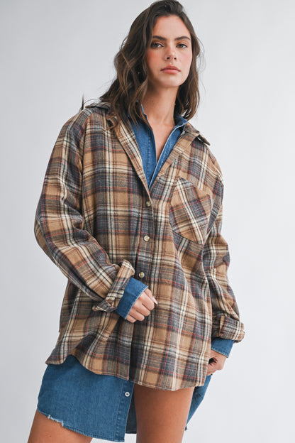 Country Honey Oversized Flannel (COMING SOON)