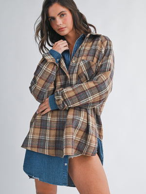 Country Honey Oversized Flannel (COMING SOON)