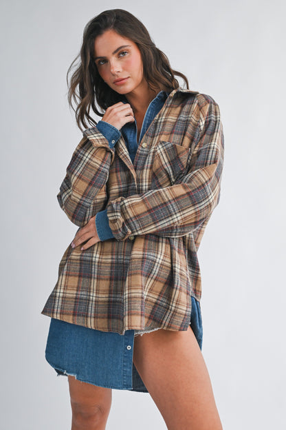 Country Honey Oversized Flannel (COMING SOON)