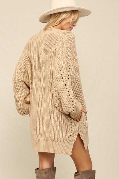 Taupe Dreams Sweater Cardigan