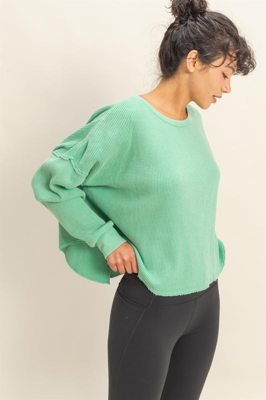 Slow It Down Top | Emerald