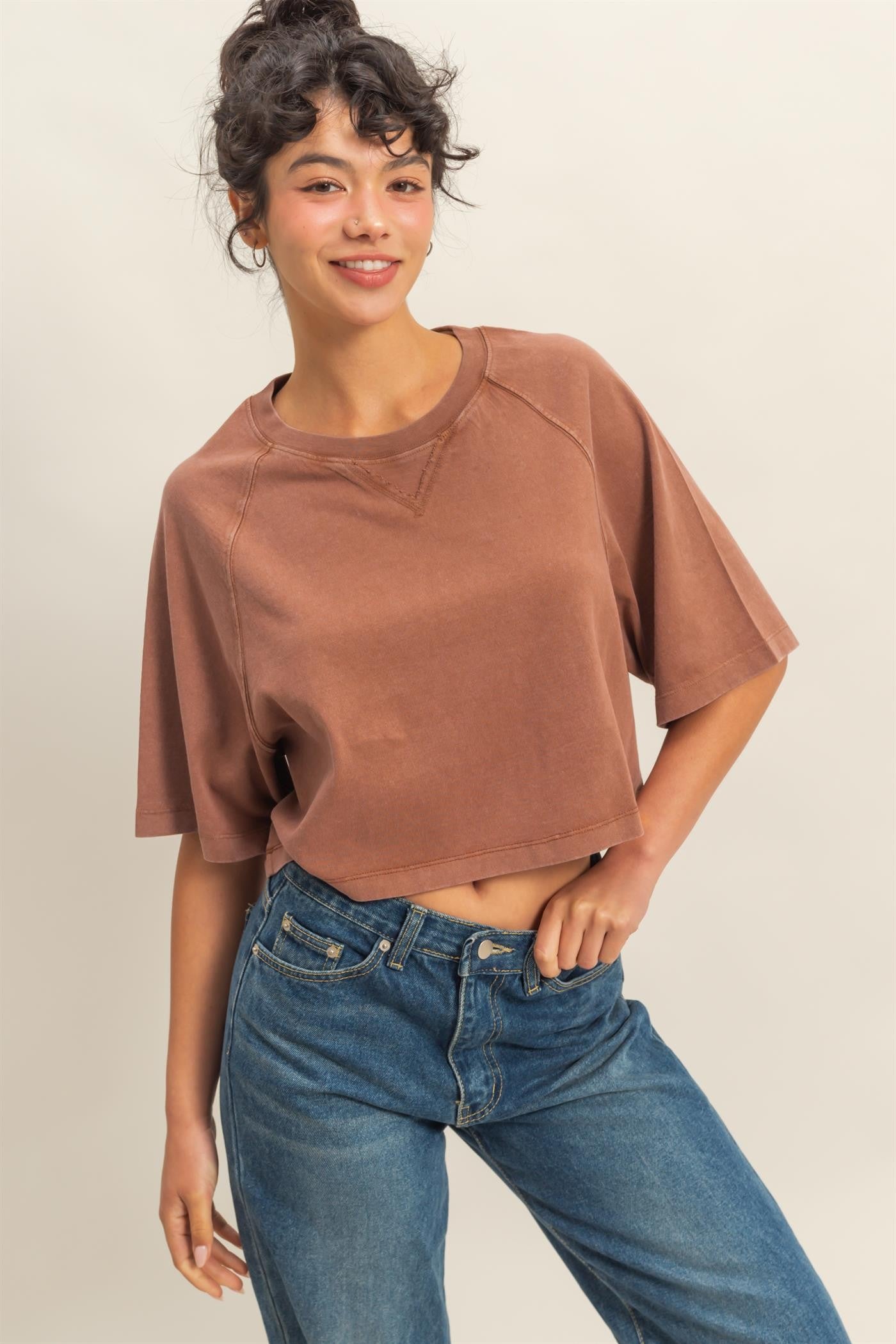 Take It Easy Tee | Chestnut