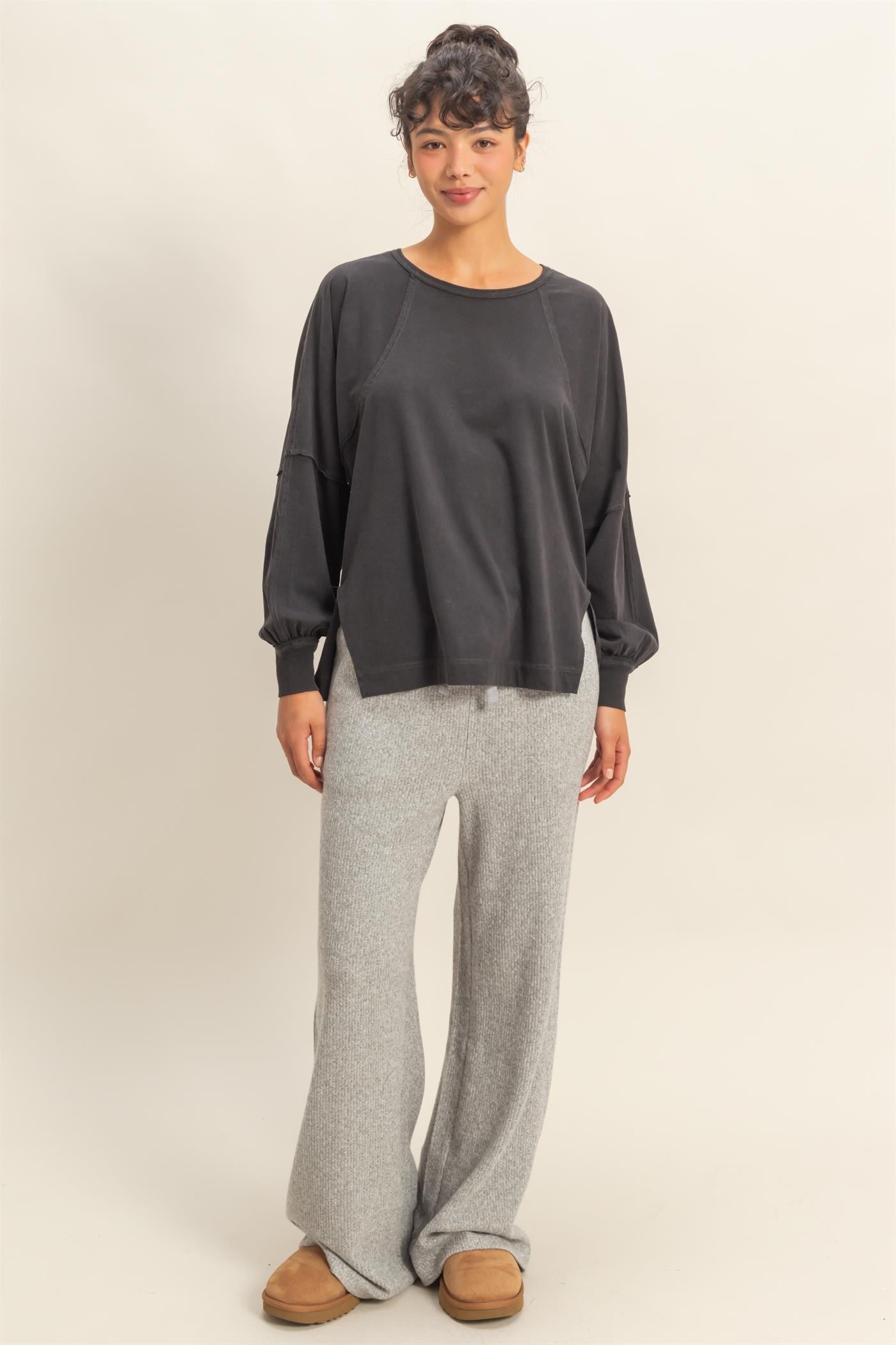 Chasing Cozy Days Top | Black