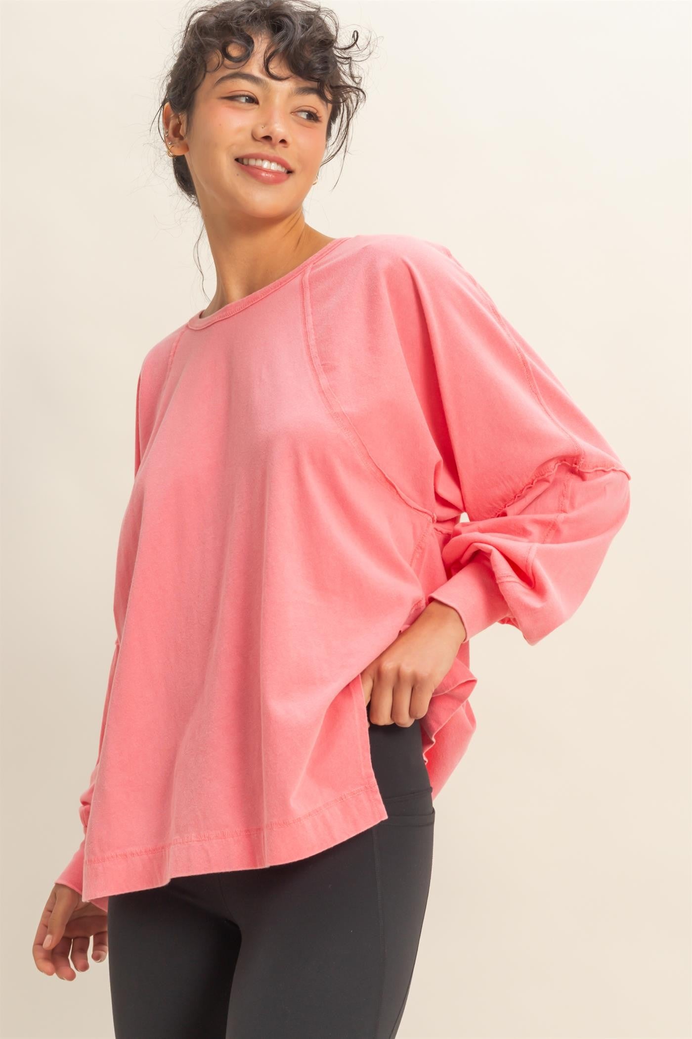 Chasing Cozy Days Top | Taffy Pink