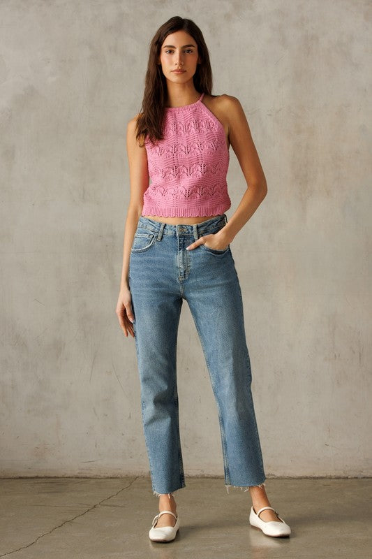 Jessica Pink Halter Top (FINAL SALE)