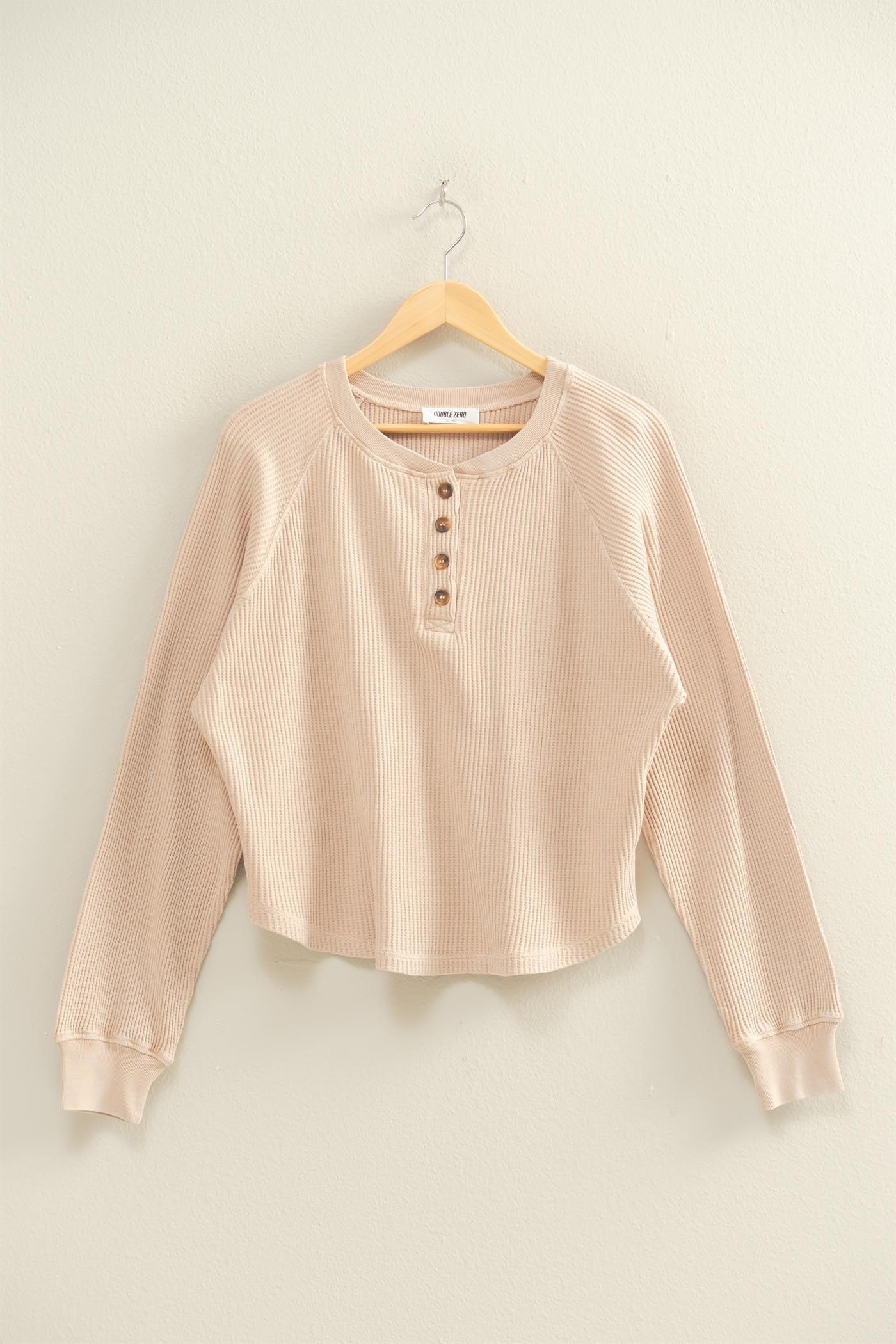 Stay A While Top | Dark Taupe