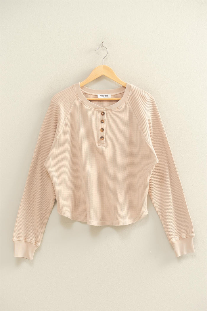 Stay A While Top | Dark Taupe