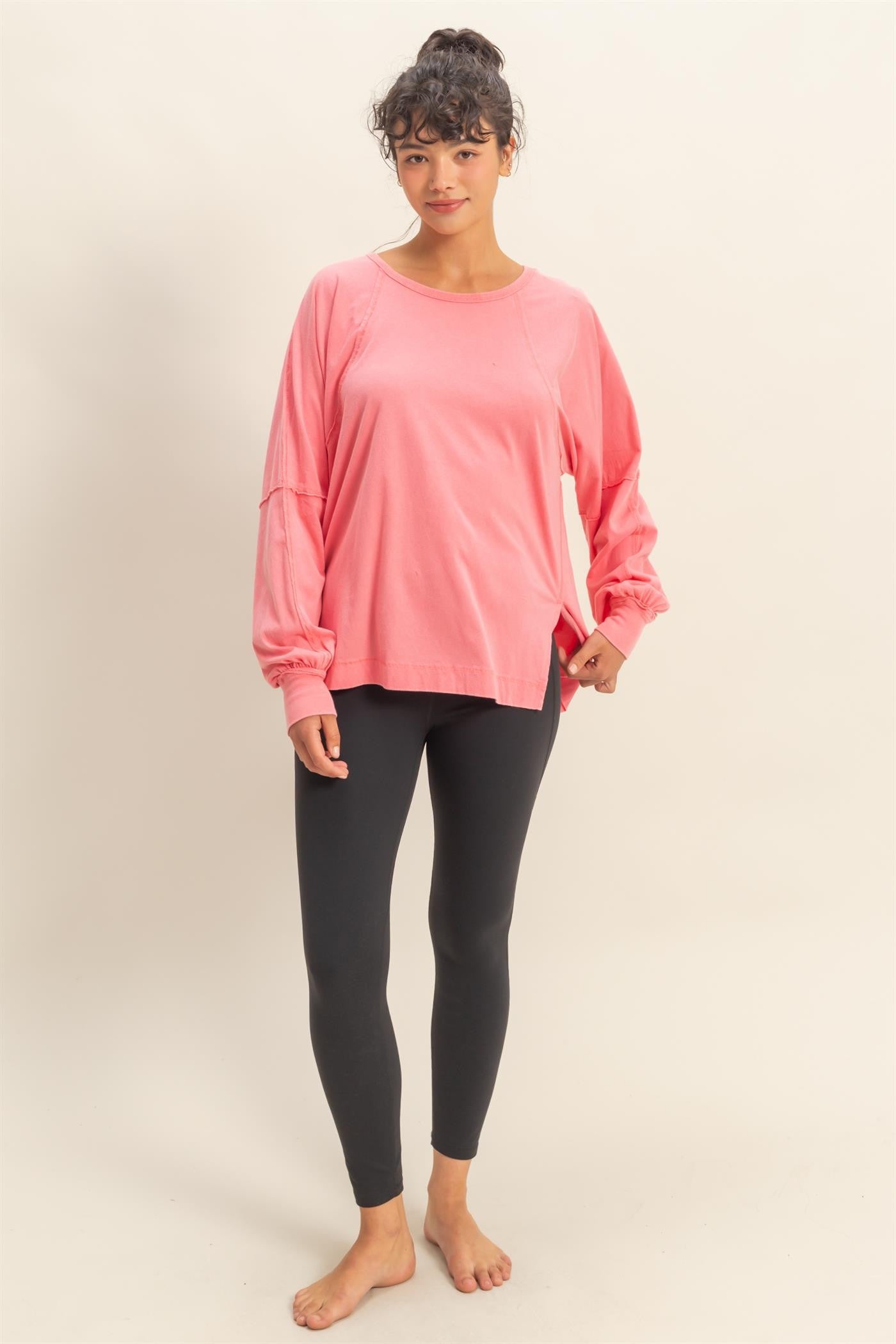 Chasing Cozy Days Top | Taffy Pink