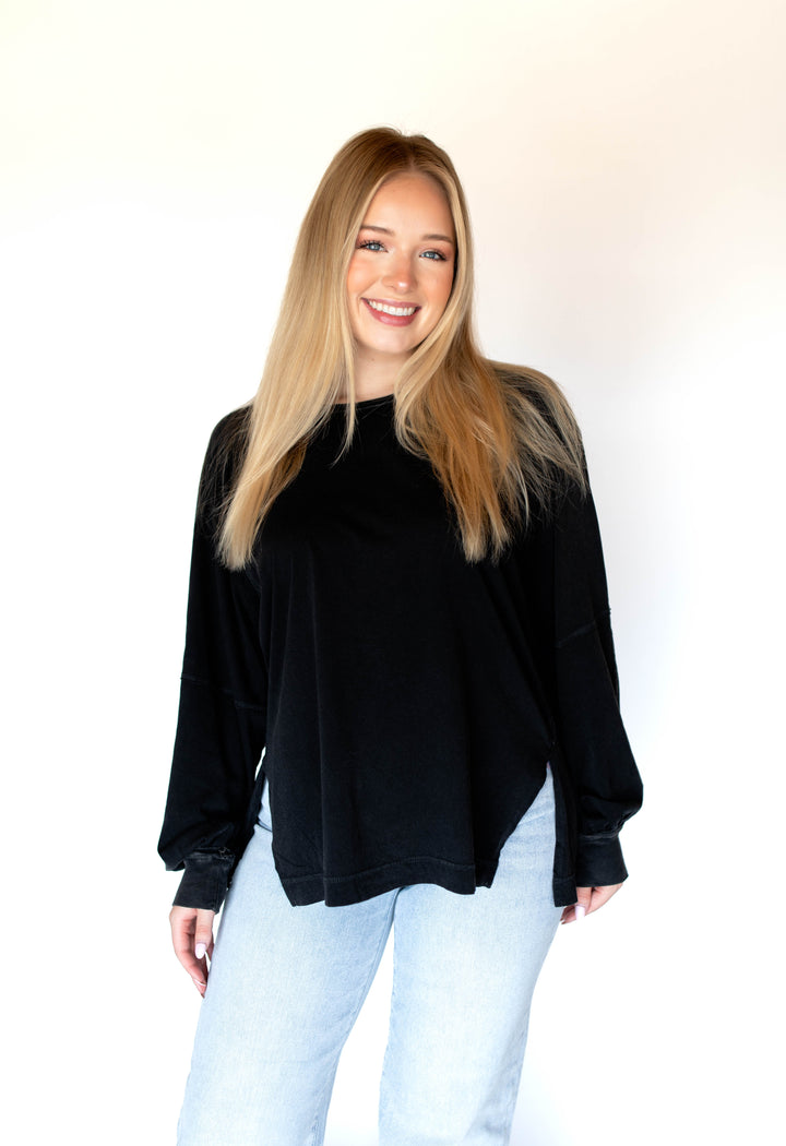 Chasing Cozy Days Top | Black