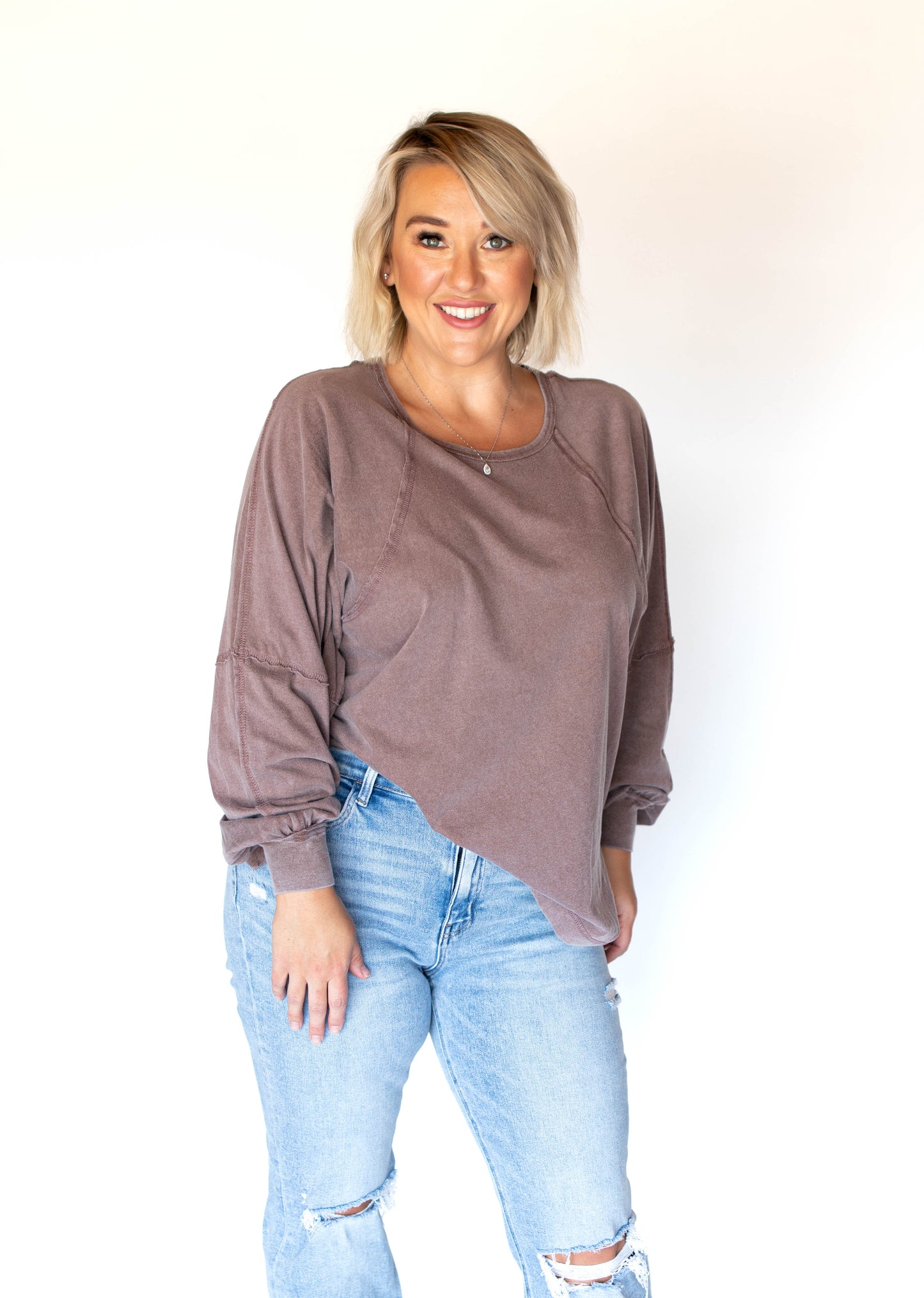 Chasing Cozy Days Top | Chestnut