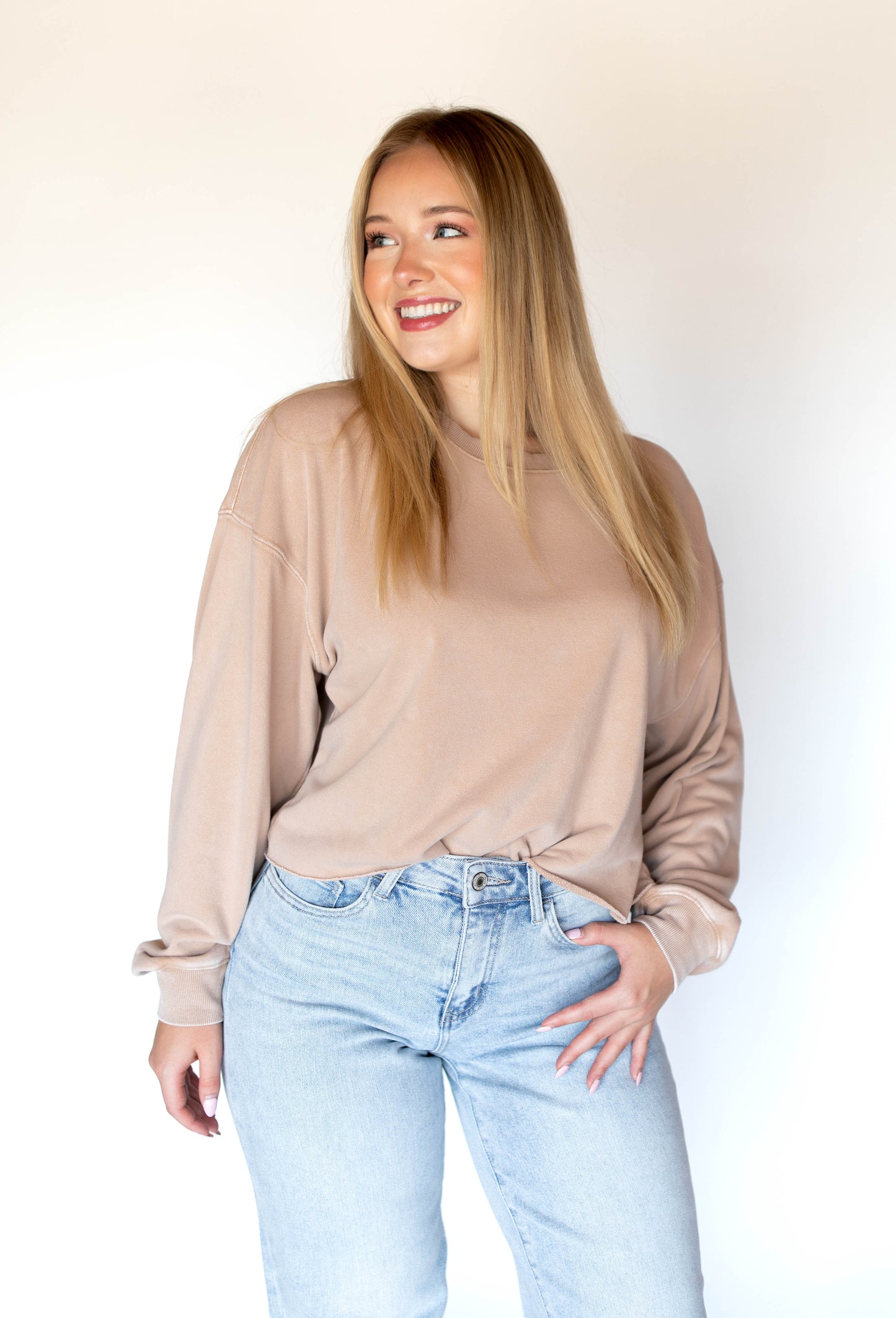 Keep It Classic Top | Dark Taupe