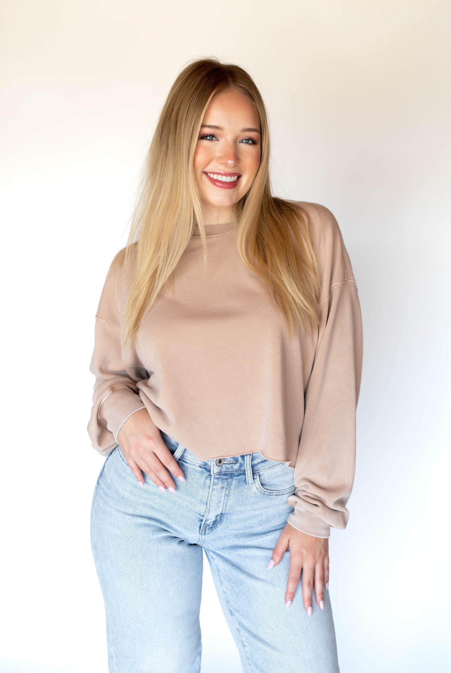 Keep It Classic Top | Dark Taupe
