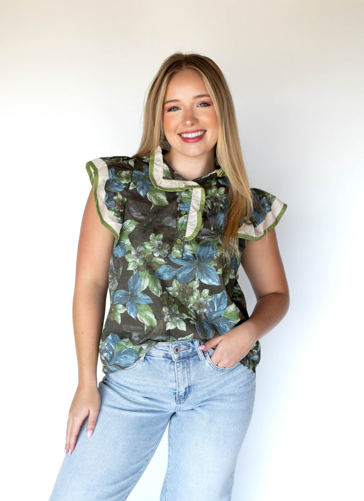 Crisp Air Flounce Top