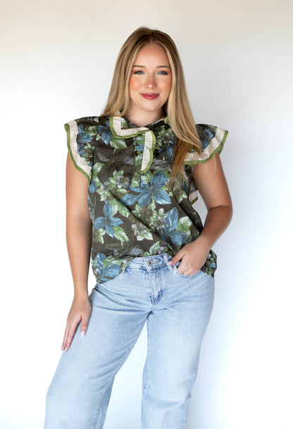 Crisp Air Flounce Top