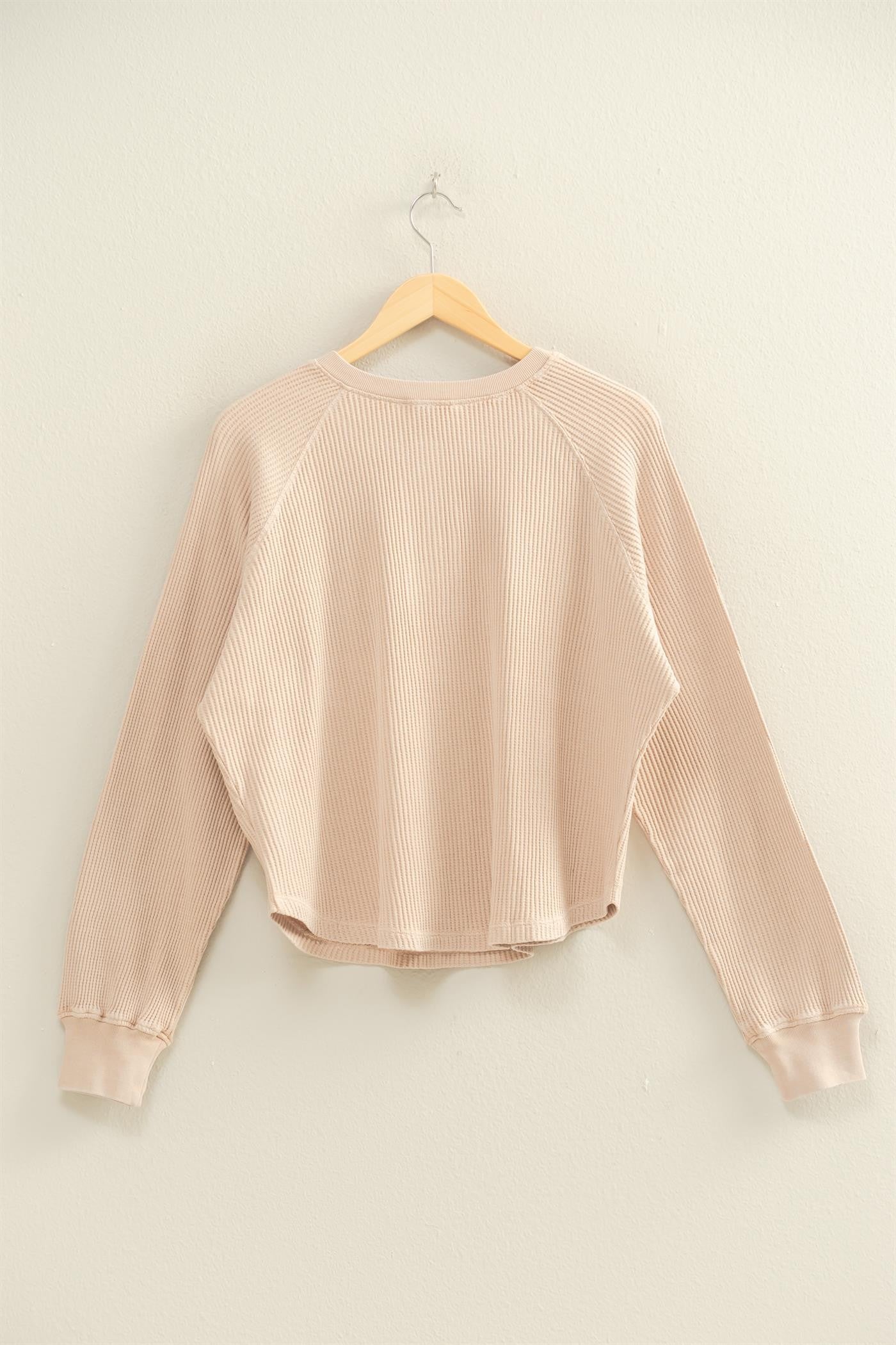 Stay A While Top | Dark Taupe