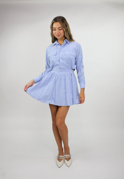 Audrey Button Up Mini Dress (FINAL SALE)