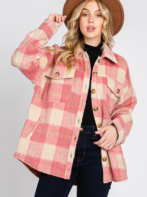 Frosted Blush Beauty Shacket