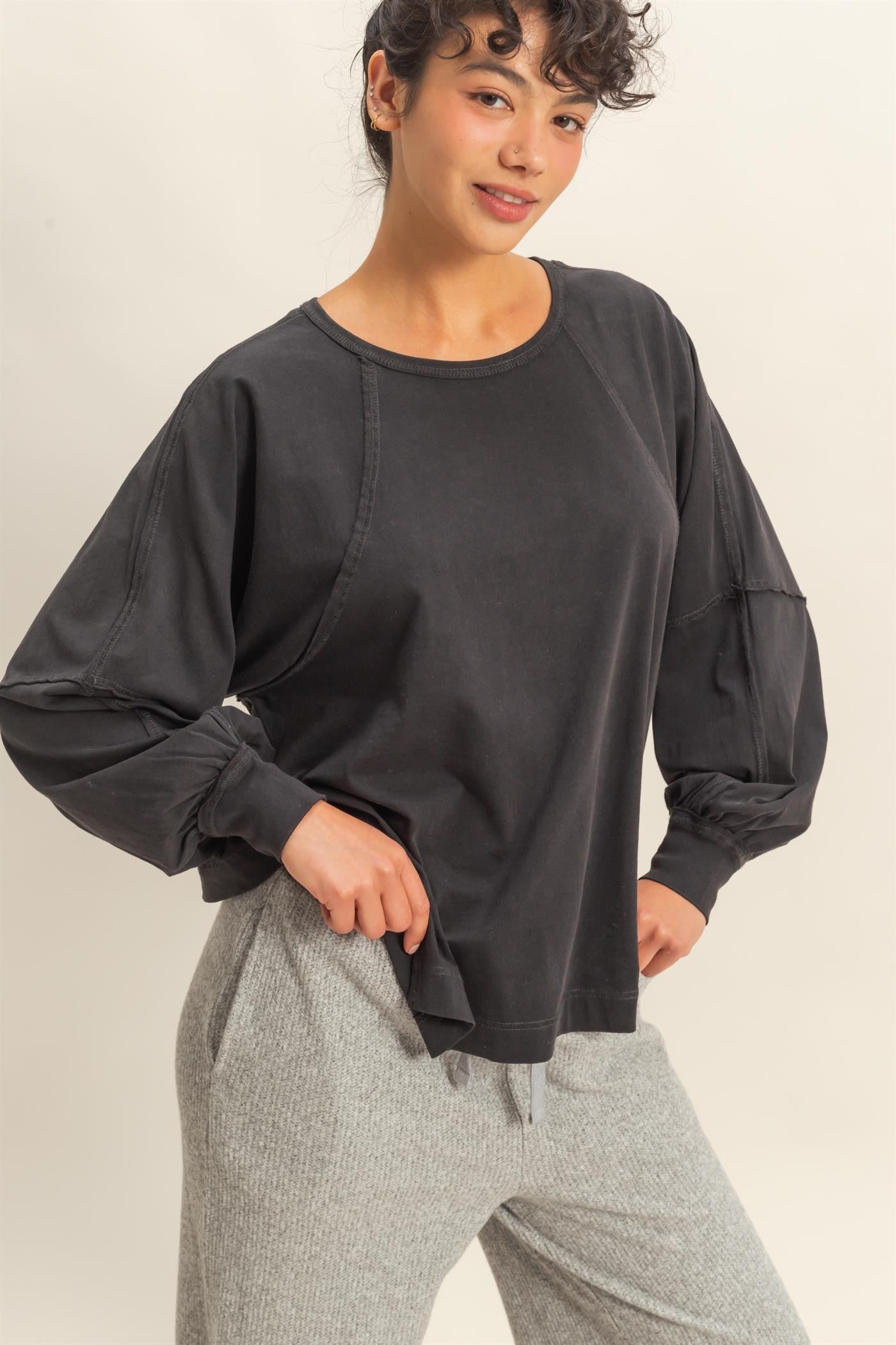 Chasing Cozy Days Top | Black