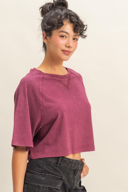 Take It Easy Tee | Dark Cherry