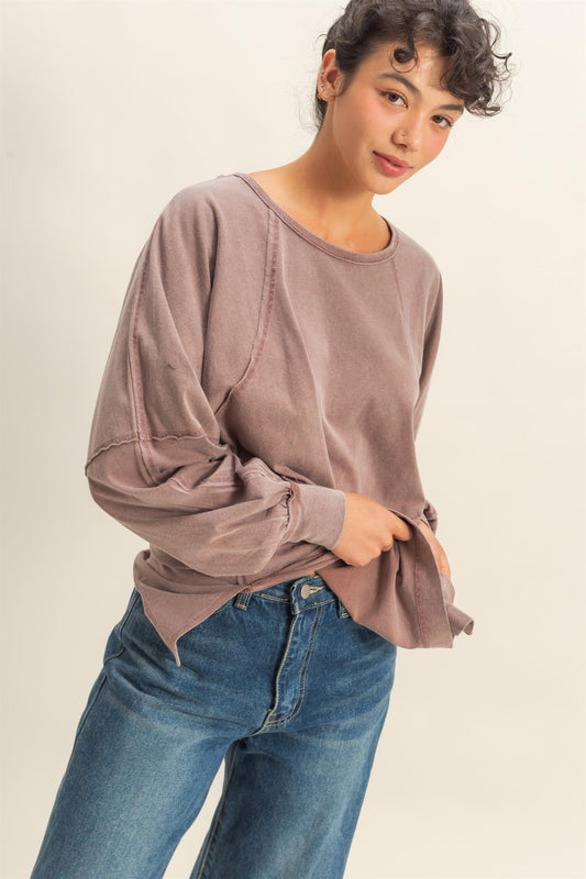 Chasing Cozy Days Top | Chestnut