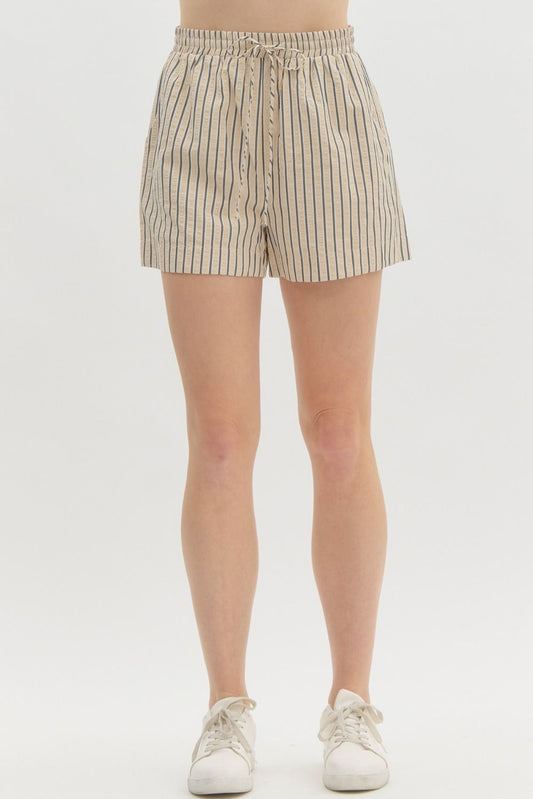 Bethany Striped High Waisted Shorts (FINAL SALE)