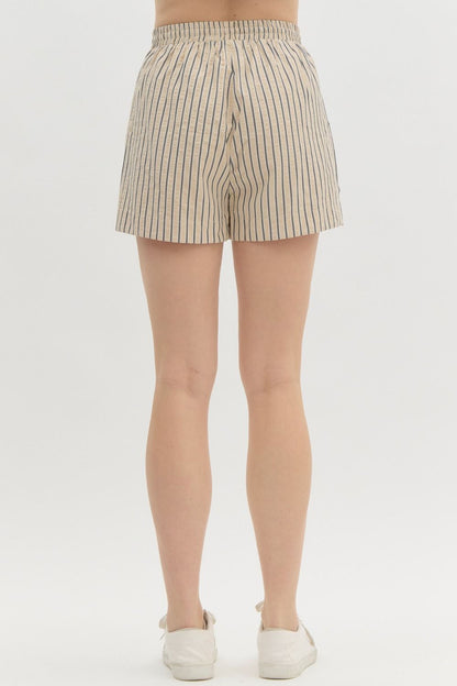 Bethany Striped High Waisted Shorts (FINAL SALE)