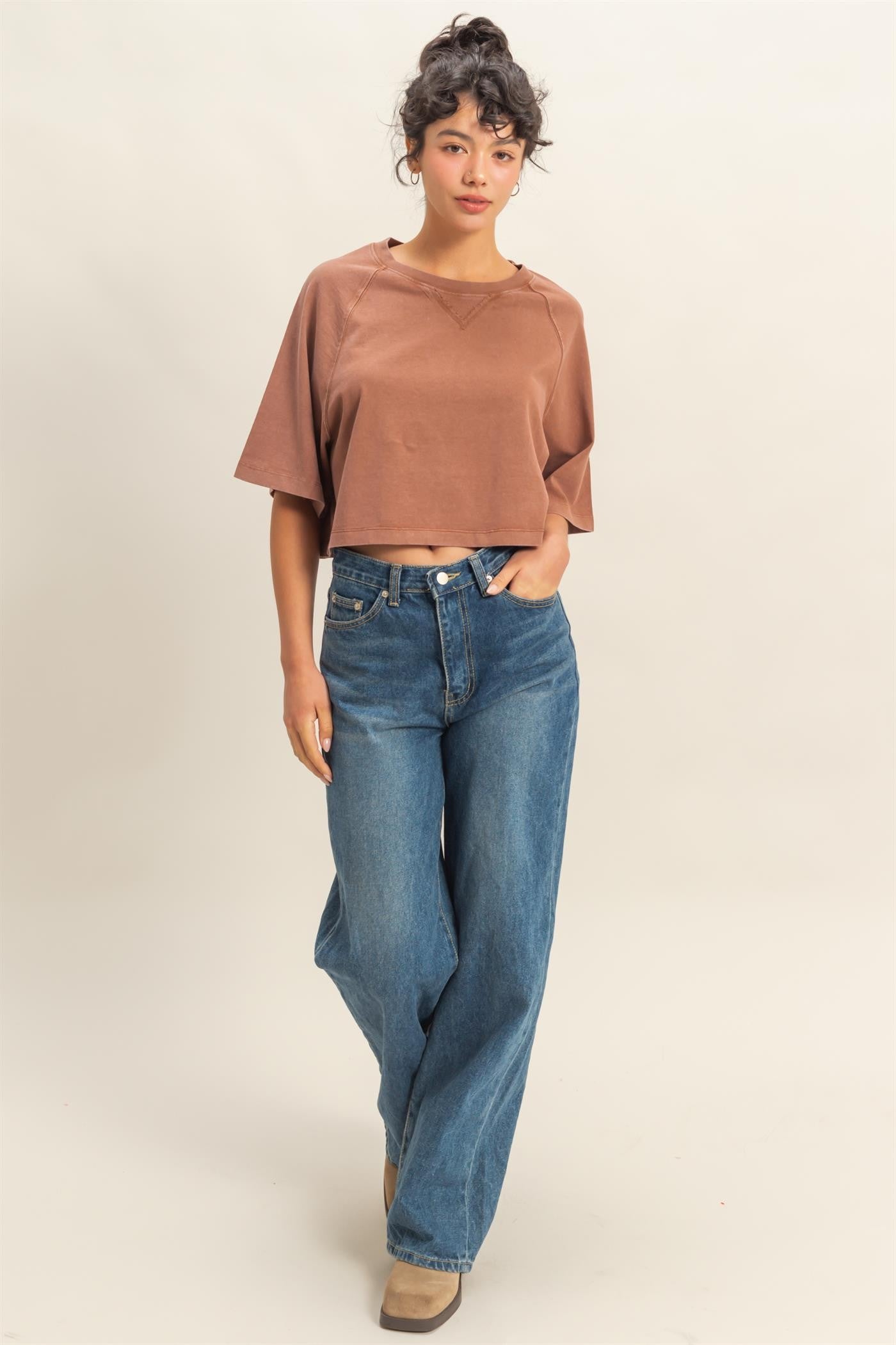 Take It Easy Tee | Chestnut