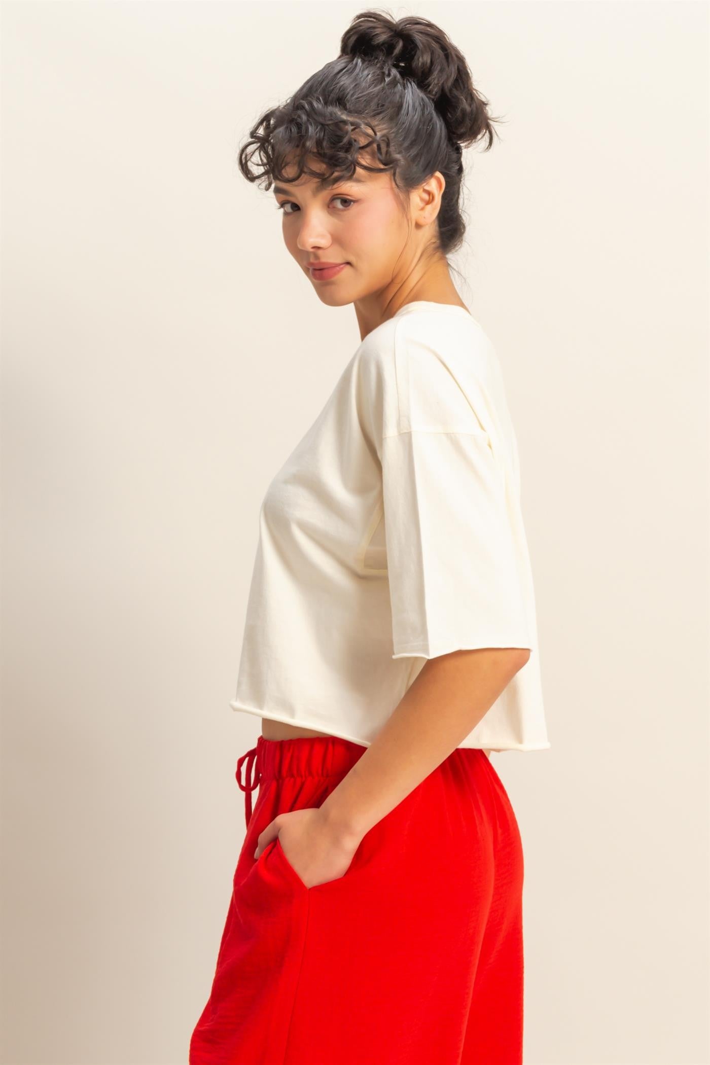 Tiffany Wide Fit Tee | Off White
